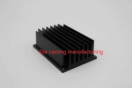 AL6063 Heat Sink Extruded Aluminum Parts Hard Anodizing Black